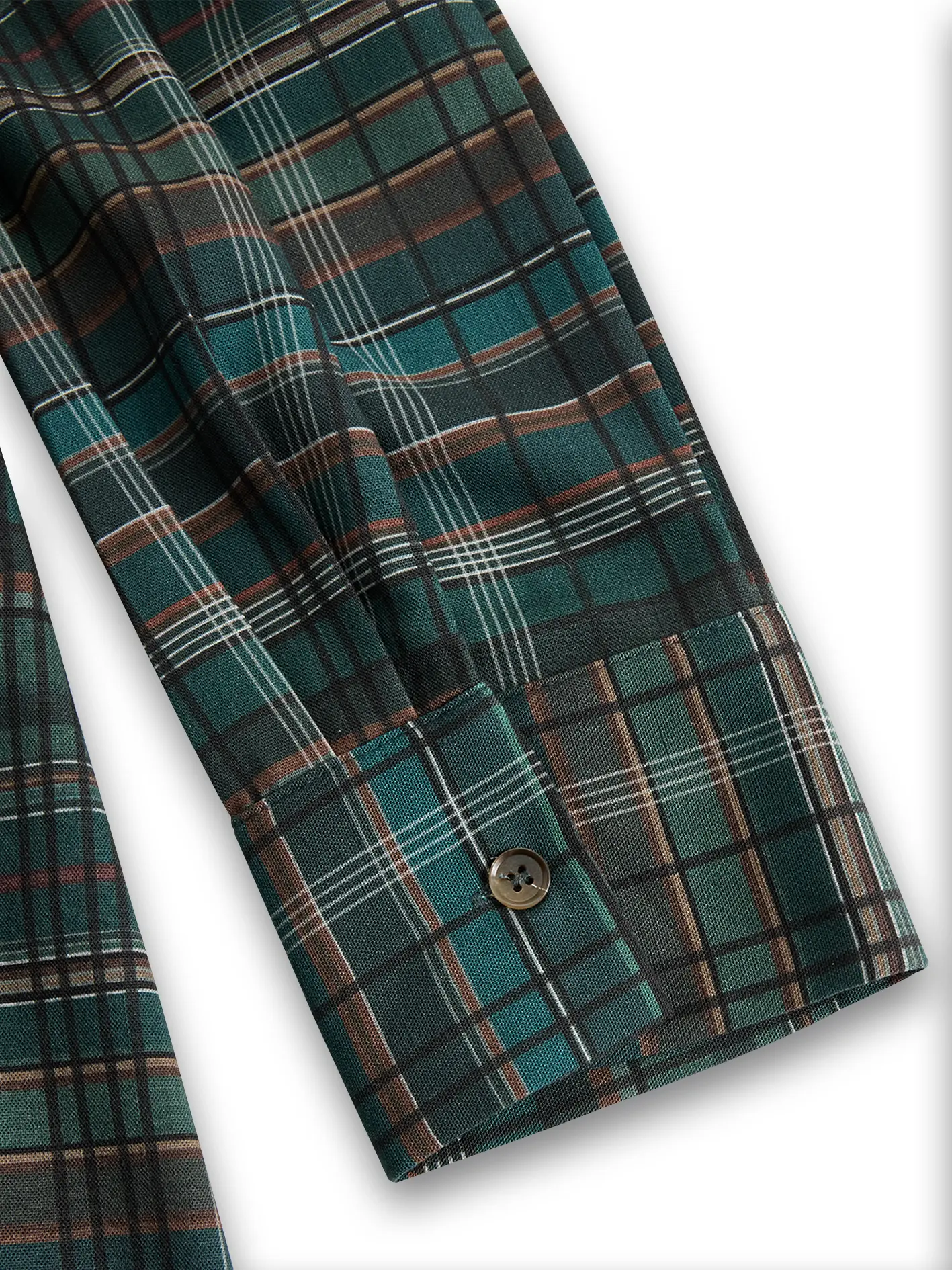 VESTIDO MAXI CAMISERO CUADROS SOLAPAS