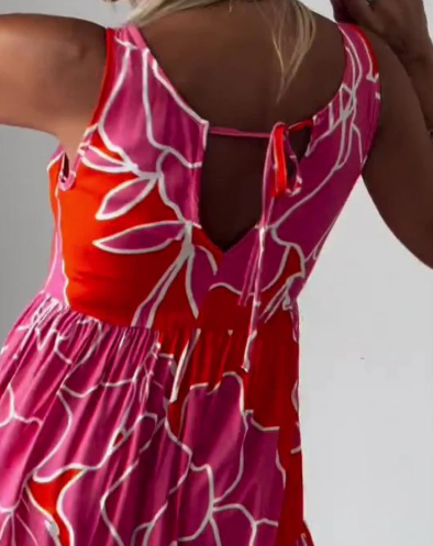 SLEEVELESS MIDI DRESS