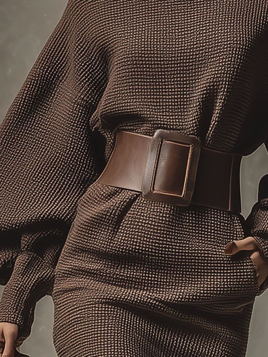 VESTIDO CORTO CON CINTURON