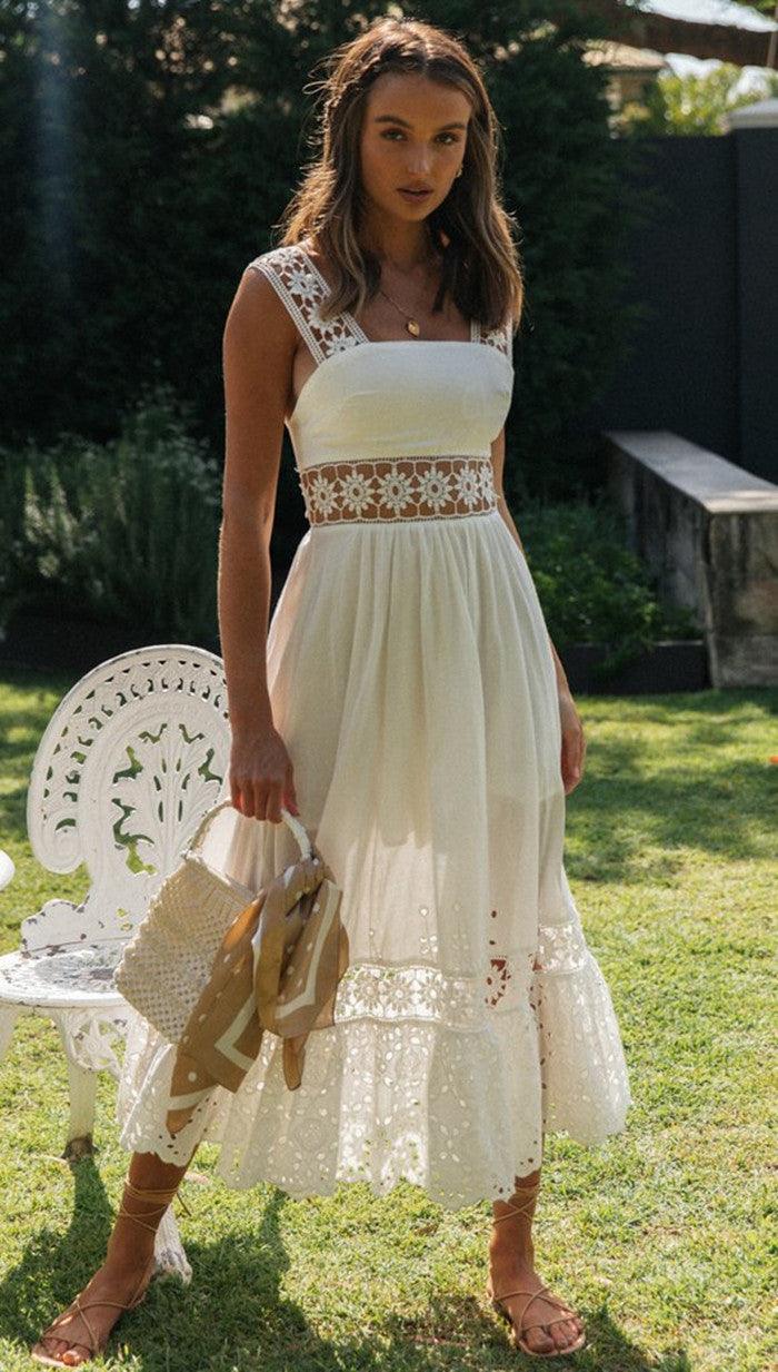 handcrafted midi dress for women Women's Dresses Handcrafted in Mexico