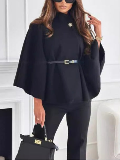 CAPA ABRIGO CINTURÓN MANGAS MURCIÉLAGO