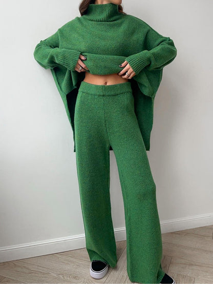 CHUNKY KNIT SET HIGH NECK