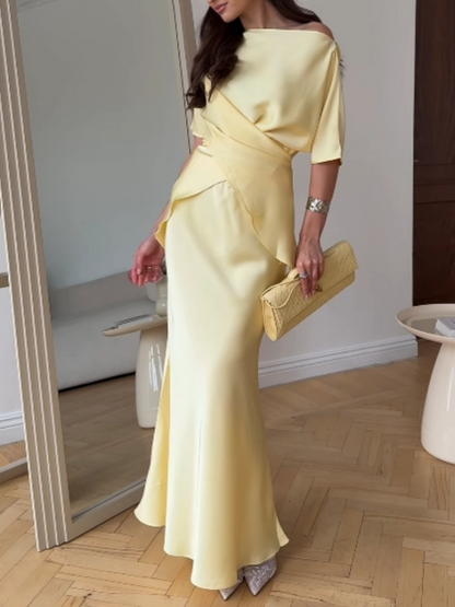 SCHULTERFREIES TOP UND ROCK-SET