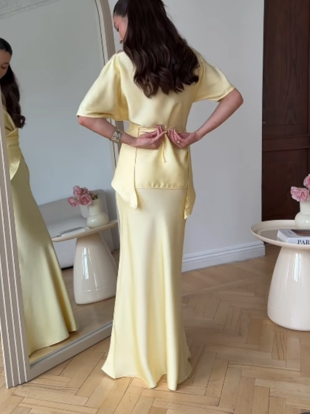 SCHULTERFREIES TOP UND ROCK-SET