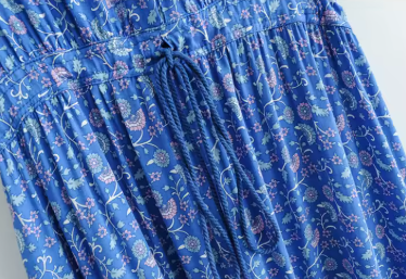 MAXI DRESS WITH WAIST BOW