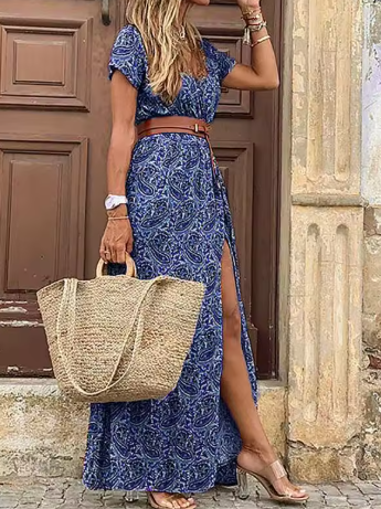 MAXI DRESS WITH SIDE SLIT
