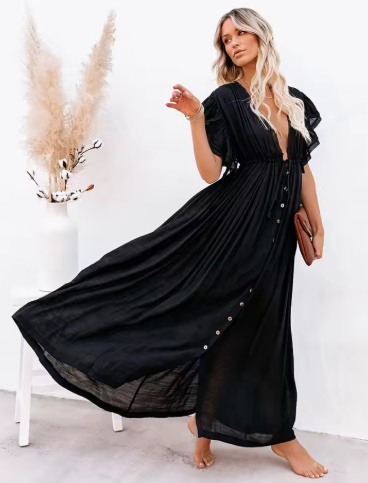 LOOSE SHEER MAXI DRESS