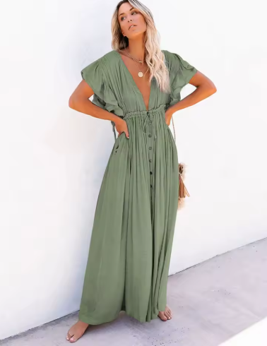 LOOSE SHEER MAXI DRESS