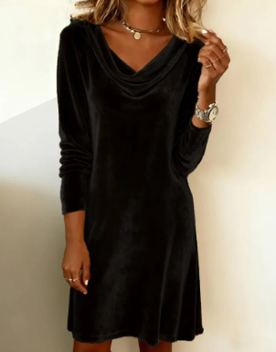 ETOILE | Samt-Midikleid