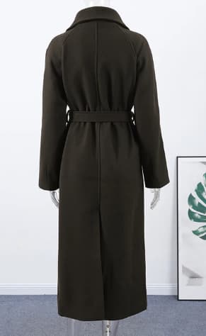 ABRIGO MEZCLA DE LANA CUELLO EMBUDO