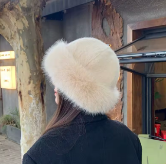 HUSH | Gorro bucket de pelo sintético esponjoso