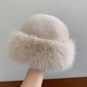 HUSH | Gorro bucket de pelo sintético esponjoso