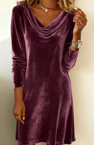 ETOILE | Samt-Midikleid