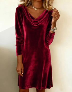 ETOILE | Samt-Midikleid