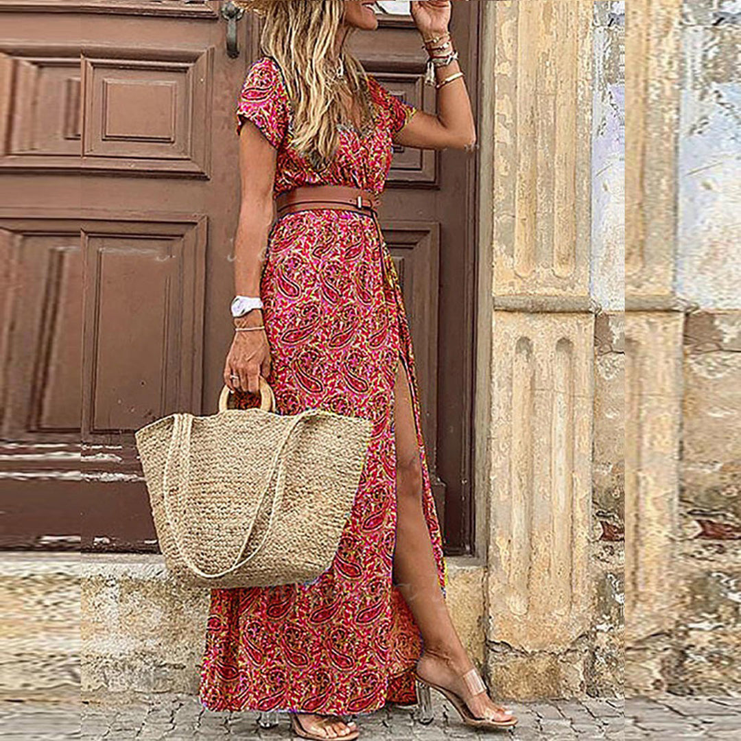 MAXI DRESS WITH SIDE SLIT