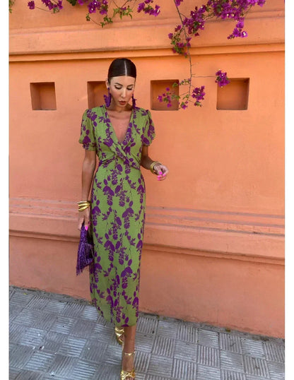 VESTIDO LARGO ESCOTE V