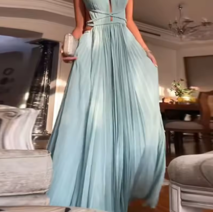 MAXI LONG DRESS LIGHT BLUE