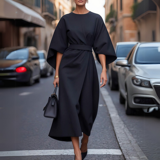 LOURDES | Kleid mit Gürtel 