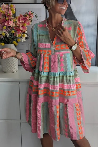 VESTIDO MIDI MANGA 3/4