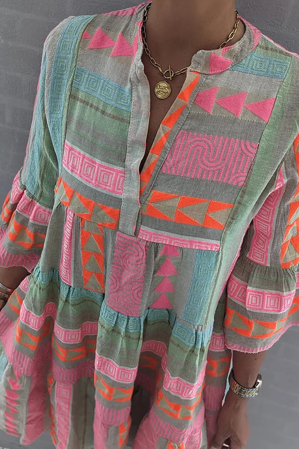 VESTIDO MIDI MANGA 3/4