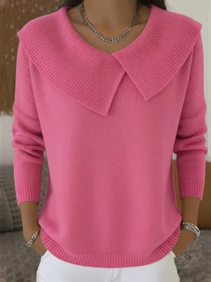 SWAN | Sweater with pleated neck