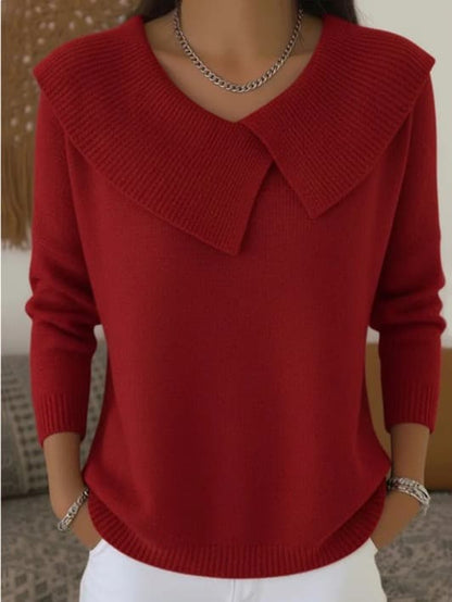 SWAN | Sweater with pleated neck