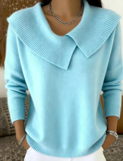 SWAN | Sweater with pleated neck