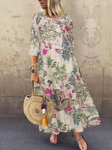 VALERIA | Floral maxi dress