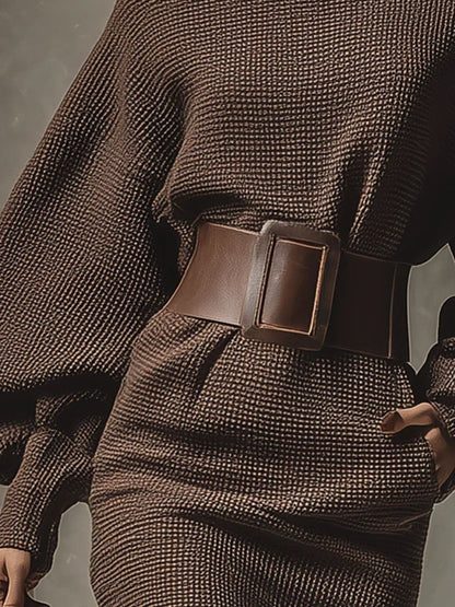 VESTIDO CORTO CON CINTURON