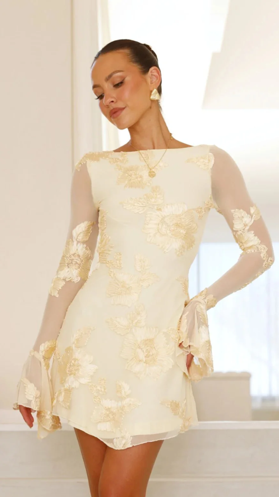 VESTIDO MINI MANGA LARGA