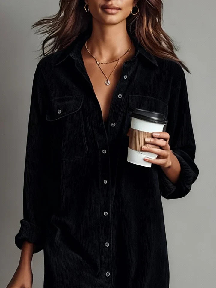 buttoned-suede-midi-dress