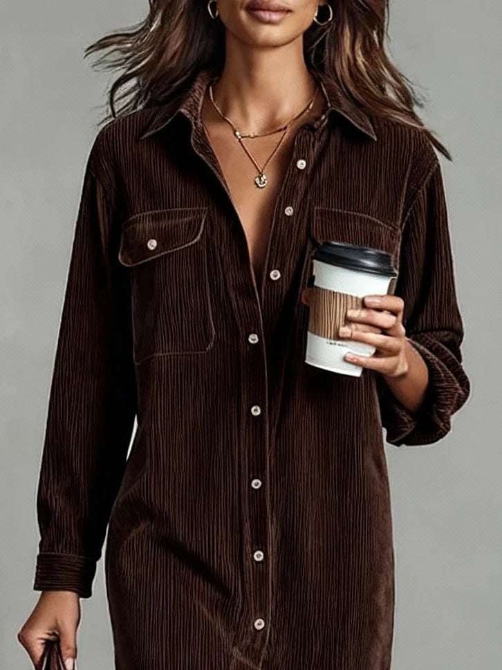 buttoned-suede-midi-dress