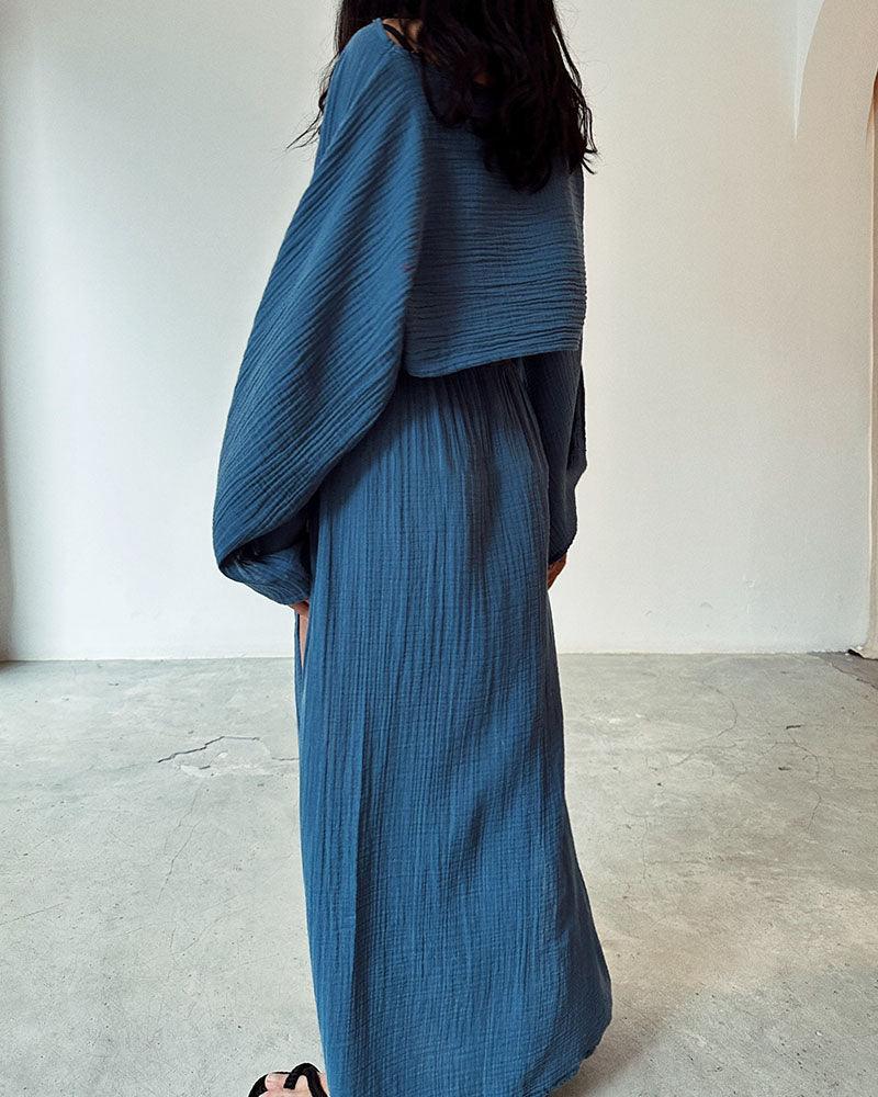 CONJUNTO CASUAL ALGODÓN LINO ABERTURA