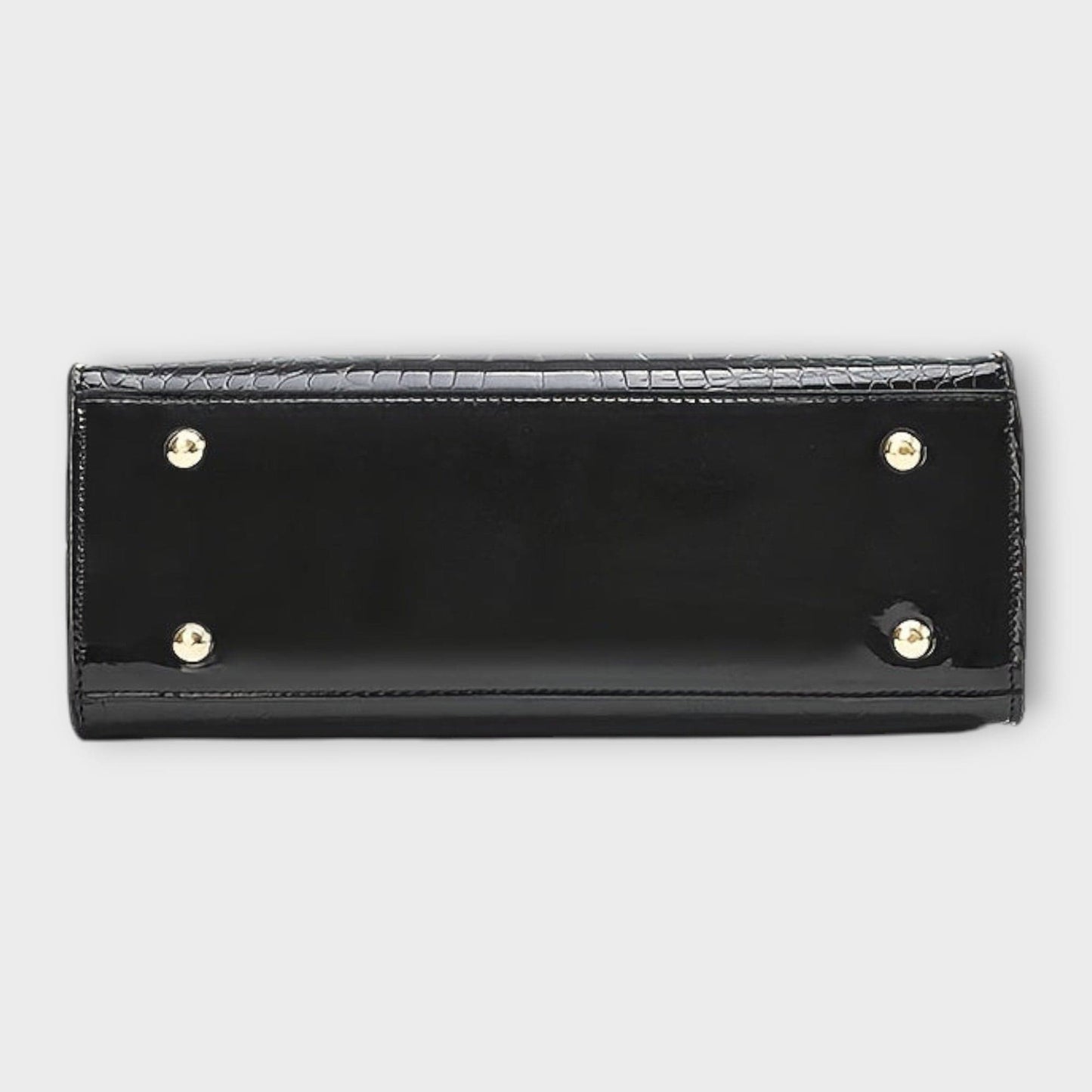 JASMIN | Bolso de mano cocodrilo brillante