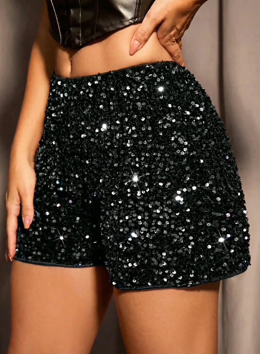 PANTALÓN CORTO LENTEJUELAS