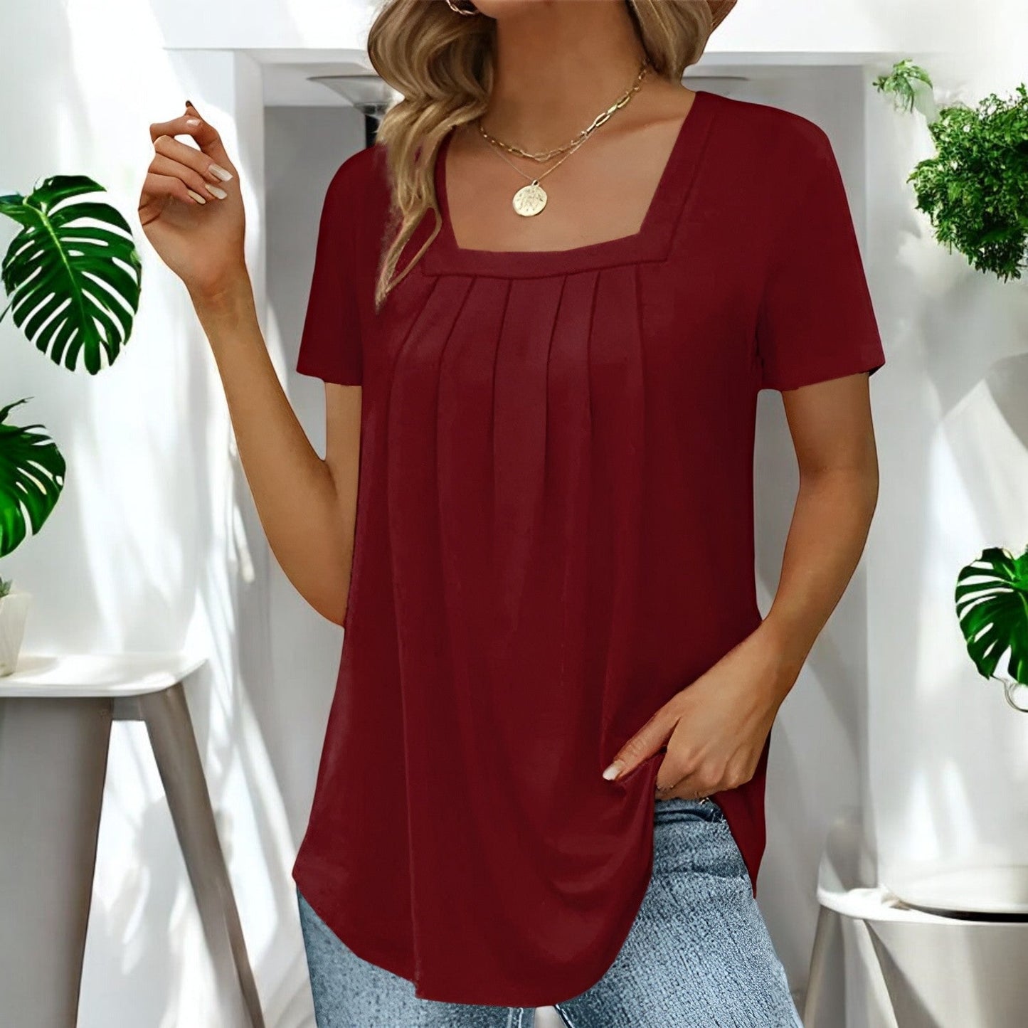 SABRINA | Plisseebluse