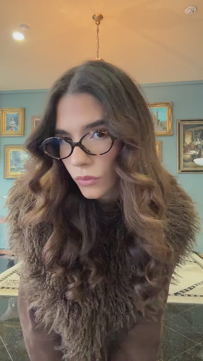 Doppelseitige Pelz-Effekt-Jacke