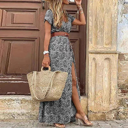 MAXI DRESS WITH SIDE SLIT