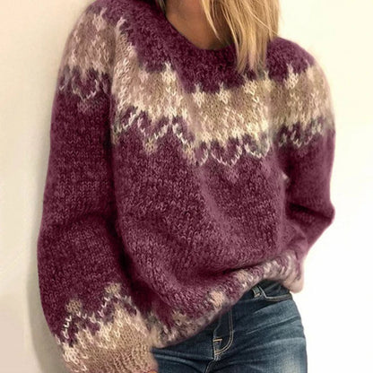 MALENA | Nordic sweater with traditional pattern
